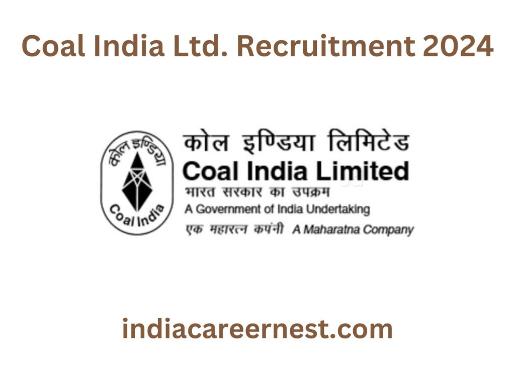 CIL Recruitment 2024: Sr. Advisor (TPP) Post